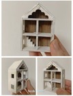 1 12 Scale Miniatures Cottage Villa Dollhouse House Unfinished Kit Bedroom