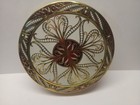Vintage Daher England Round Metal Tin Gold Filigree Floral Design Long Island Ny
