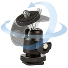 360   Monitor Flash Bracket Swivel Ball Head Hot Shoe Mount Adapter For All Dslr