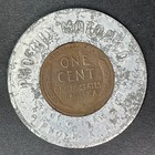 Phoenix Motor Co  Encased 1948 Lincoln Wheat Cent Lucky Token