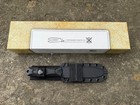  Ka-bar Ek50 Commando Fixed Blade Knife 5 06  Black Clip Point New W  Sheath