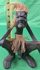 Vintage Hand Carved Wooden Tiki Style Figurine Indonesian  Asmat Tribe