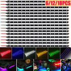 6 18pcs 12v 12  1ft 15smd Flexible Led Strip Light Waterproof For Car Truck Boat