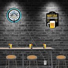 15  Busch Beer Brewed In U s a  Sign Neon Clock Man Cave Pub Bar Decor  blue 