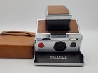  untested  Polaroid Sx-70 Instant Film Land Camera Tan W  Leather Case   Manual