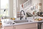 Moen Essie 87014bl Single-handle Pull-down Sprayer Kitchen Faucet With Reflex