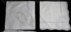 B   6 Antique Vintage Beautiful Embroidered Handkerchiefs Bridal - Wedding