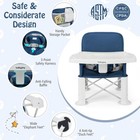 Tjoy Travel Booster Seat With Double Tray  Folding Portable High Chair    New
