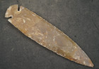 Translucent 7  Flint Spearhead Head Knife Blade Arrowhead I-342