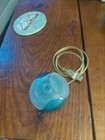 Vintage Apple Usb Mouse Model M4848 Round Hockey Puck Mouse Blue - Tested