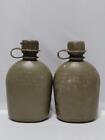 2 Pack 1 Quart Canteen Standard Issue Olive Drab Green  17z