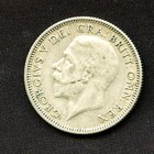 1929 Shilling Coin King George V Great Britain Uk Vintage