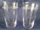Hamburg Amerika Linie-hapag-pair Of Tall Liquor Glasses From O b Service-c 1915