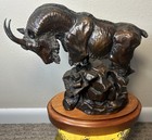 Solid Bronze Mountain Goat Sculpture Art Signed T a  O reilly Limited Ed  2 16
