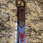 Smathers   Branson Lobster Nautical Needlepoint Children   s Golf Belt Sz Large