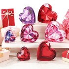 Glikceil 7 Pcs Valentine s Dayen Heart Signs Valentine s Day Wood Crystal