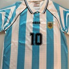 Diego Maradona Signed Autographed Argentina Jersey With Coa