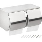 Stainless Steel 2-roll Toilet Paper Holder Wall Mount Waterproof Storage New