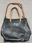 Madewell Transport Leather Tote Carryall The Zip Top Shoulder Bag Large Black