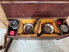 Yoder409 Handmade Leather Glencairn Whiskey Glass   Bourbon Travel Case Satchel