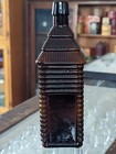  awesome  Drakes 1860 Plantation Bitters Bottle 6 Log Cabin Figural Dark Amber