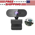 1080p Full Hd Usb Webcam For Pc Desktop  Laptop Web Camera With Microphone Black