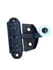 Antique Victorian Cast Iron Window Sash Lock With Keeper Milk Glass Handle 