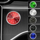 In-car Mini Luminous Quartz Analog Clock Dashboard Stick-on Watch Decoration