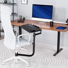 Vivo Premium Office Chair Mounted 26  X 12  Full Motion Keyboard And Mouse Tray