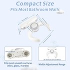 Adjustable Baby Shower Stand- Wall Mount Baby Shower Standing Support   6-36    