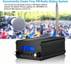 7w Fm Radio Transmitter Long Range 1000 Meter Fm Broadcast Transmitter 76-108mhz