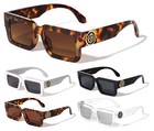 Men Sunglasses Fashion Design Tortoise Black Frame Hip Hop Style Square Shades N