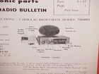 1957 1958 Cadillac Eldorado Brougham Delco Am Radio Service Shop Manual Brochure
