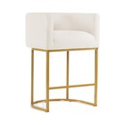 27  H Counter Height Bar Stools  Modern Barrel Counter Stools With Backrest