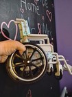 American Girl Wheel Chair  Crutches And Foot And Arm Cast