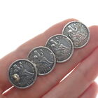 900 Silver Antique 1882-1886 1 Dime Seated Liberty Love Token Coin Brooch