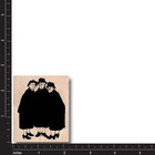 New Rubber Stamp  3 Ladies With Hats Looking Friend Fun Lady Woman Mom Old Talk