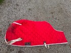 Big D Winter Stable Blanket   Red   Size 78   Closed Front