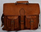Laptop Bag Men s Genuine Vintage Brown Leather Messenger Shoulder Briefcase