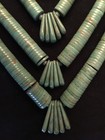 Spectacular Lupe Lovato Five-strand Kingman Mine Turquoise Heishi Necklace