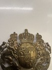 Wwi Bavarian Pickelhaube Front Plate In Brass Mle 1895