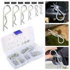 100pcs Heavy Duty Cotter Pins R Clips Assortment Kit Hair For Trucks Mower