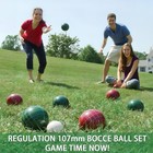 Pointyard 107mm Bocce Ball Set  Official Bocci Ball Set With 8 Resin Bocce Balls
