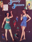 Original Vintage Uncut 1946 Jaunty Juniors Paper Dolls nostalgic hard To Find