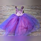 Revolution Dance Purple Tulle Princess Costume Dress Velvet Bodice Rhinestones 5