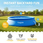 Funsicle 15  X 36  Quickset Inflatable Ring Top Outdoor Above Ground Pool W pump