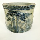 Antique Old Sleepy Eye Stoneware Butter Crock Weir Property Circa 1909 Excellent