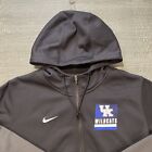 Nike Jacket Kentucky Wildcats On-field Zip Up Hoodie Therma Mens Large Black Uk