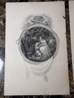 Set Of 4 Antique Engraving Prints From Poetical Works By George Byron
