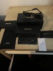 Versace Mod  2234 Men   s Aviator Gold Metal Frame Green Tinted Uv400 145mm